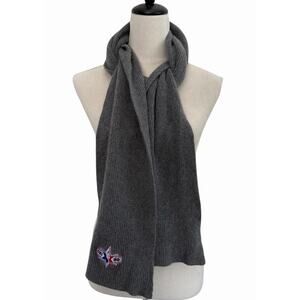 Portolano Gray 100% Cashmere Scarf NBA All Star 2020 Chicago Basketball